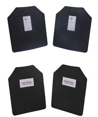 Scorpion Pair Level III AR500 Steel Body Armor Two 11 x 14 Plates + Trauma Pads