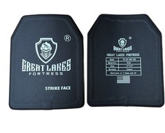GLF Level III+ AR500 Steel Body Armor Two 11 x 14 Plates Curved RF2 Stops M855