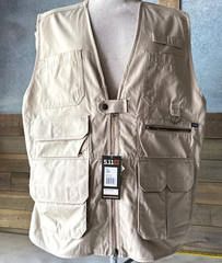 511 Tactical Series Tan Khaki Range Vest Men’s XL Taclite Ripstop New With Tags!
