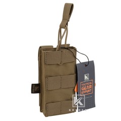 KRYDEX Single 5.56 .223 Mag Pouch Tactical Magazine Carrier MOLLE Coyote Brown