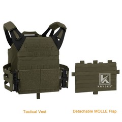 KRYDEX JPC2.0 Tactical Plate Carrier MOLLE Panel Quick Release Vest Camouflag RG