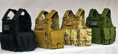 Tactical Vest BLACK Plate Carrier Rig- Adjustable. Next Day Ship**