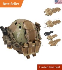 600D Nylon Tactical Battery Pouch for Helmets – Multi-compartment Organization