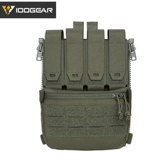 IDOGEAR Tactical BackPack Zip On Back Panel Quad Mag Holder Support Bag Airsoft