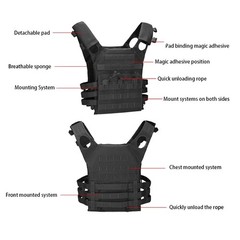 For Adult Portable Tactical Military Combat Assault Plate Carrier Chest Vest AHT