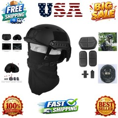Fast Base Jump Tactical Helmet for Airsoft with 12-in-1 Headwear