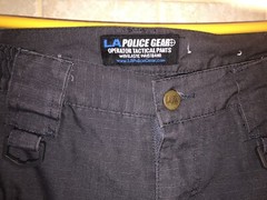 LA Police Gear Men’s Operator Tactical Pant with Elastic Waistband Black 34 x 34