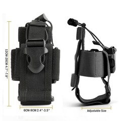 Tactical Radio Holder Case Walkie Talkie Holster Adjustable Storage Tools Pouch