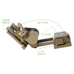 Metal L4G24 NVG Mount with J-Arm / RQE Dual Bridge Night Vision Mount For Helmet
