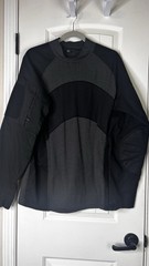 Tactical Combat Shirt L/S Black Military Police Mock Neck Men L Ripstop Paintbal