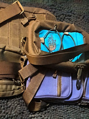 The North Face Tactical Backpack 15L Fits 15″ Laptop Black/Blue 3 Pockets