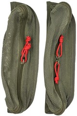2 Pack Tactical Mesh Zipper Pouch Organizer Ranger Green Utility Storage