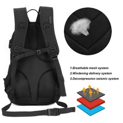 15L Tactical Motorcycle Backpack Rucksack for Outdoor Camping, Trekking & Huntin