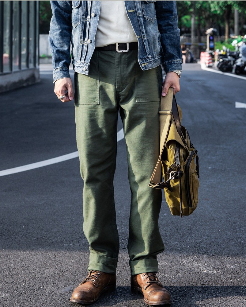 Red Tornado OG Army 107 Fatigue Pants Baker Pants Straight Casual Cargo Pants