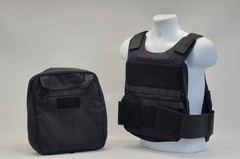 Ace Link Tactop Pistol Bag/Plate Carrier with 2-10×12 IIIA Soft Armor Inserts