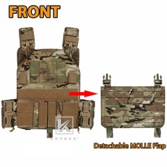 KRYDEX Plate Carrier Tactical Vest Quick Release Buckle & Laser Cut MOLLE Panel
