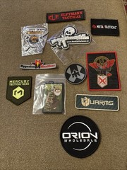 Lot Of 11 Shot Show Las Vegas 2022-2025 Patches Swag – Meta, Mercury ++ (#38)