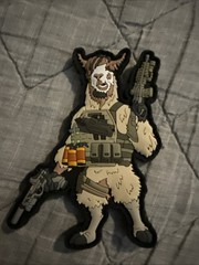 ZEV TECHNOLOGIES GLOCK “COMBAT LLAMA” LOGO PATCH LIMITED EDITION HOOK/LOOP BACK