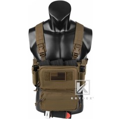 KRYDEX Tactical D3CRM Chest Rig 5.56 7.62 Rifle Pistol Mag Pouch Placard Coyote