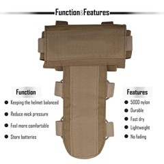 Tactical Airsoft Helmet Battery Pouch Counterweight Pouch (DD)