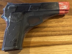 7″ Black Rubber Training Pistol Non-Lethal Law Enforcement Practice Replica 7in