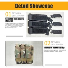 Triple Mag Pouches Tactical Open Top Magazine Molle Pouch for MP5/7/9 Magazines