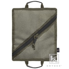 KRYDEX 2pcs Tactical Mesh Pouches Set Zipper Storage Organizer Travel Pockets