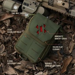 Tactical Molle EDC Pouch Organizer Military First Aid Kit Bag Outdoor Waist Pack