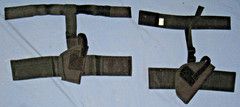 2 Tactical Black Nylon & Elastic Ankle Pistol Gun Holsters Concealed Carry