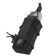 Tactical Molle 9mm Magazine Pouch Pistol Single Mag Bag Flashlight Holder Pouch