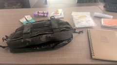 Tactical Drop Dump Pouch Molle Tool Pouch w/Hook & Loop Carrying Kit Bag Extras