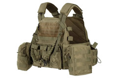 Plate carrier 2E, Type 1, with side protection pockets and pouches, Molle💛💙