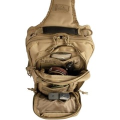 Red Rock Rover Sling Pack Coyote 6″x8″x14.5″ 11.5L Brown MOLLE Webbing 80130COY