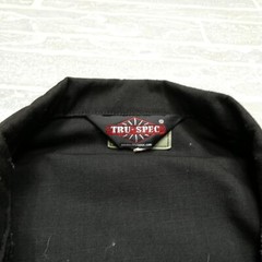 Tru Spec Tactical Shirt Adult Large Black Ripstop Button Up Canvas CPS Systems