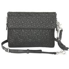 Gun Tote’n Mamas Clutch Concealed Carry Purse, Embroidered Lambskin #GTM-10/BK