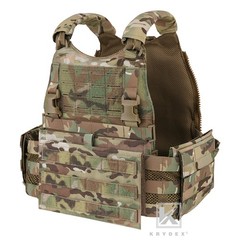KRYDEX Tactical SCARAB Plate Carrier Heavy Duty MOLLE Vest w/ Side Plates Pocket