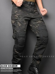 Men Motorcycle Riding Pants Slim fit Tactical Camo Knee Guards Military Outdoor