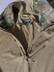 First Tactical Defender Camo 1/4 Zip Cordura Combat Long Sleeve Shirt Large