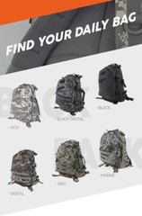 Premium Korean Military Tactical Backpack 45L