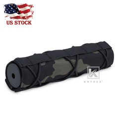KRYDEX 7inch 18cm Silencer Cover Muffler Sleeve Suppressor Mirage Black MC Camo
