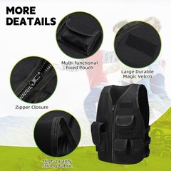 UNIVIVO Kids Tactical Vest Youth Army Costume for Boys Girls 8 10 12 14 Outdo…