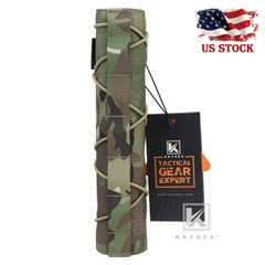 KRYDEX 22cm Suppressor Cover Tactical Protecter Sleeve Wrap Airsof Camo MC Camo