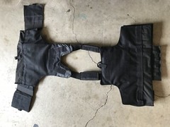 Tactical Vest BLACK Plate Carrier Rig- Adjustable. Next Day Ship**
