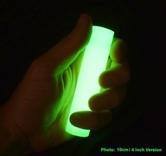 4 INCH INDESTRUCTIBLE + 100% REUSABLE Glowstick, Super Bright + Completely Safe