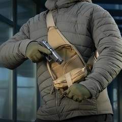 Tactical Crossbody Gun Bag Chest Pack with Sling for Concealed Carry of Handgun