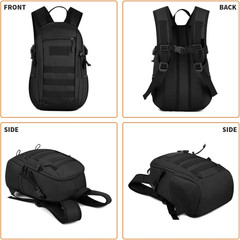 10L Tactical Backpack Small Backpack Mini Daypack Military MOLLE Rucksack Gear T