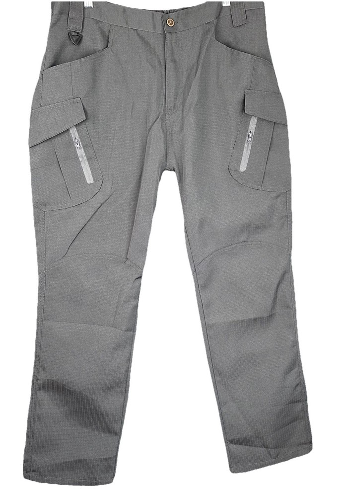 NWOT Tactical Series Pants Mens Large Gray Ripstop Cargo Outdoor Hiking Workwear