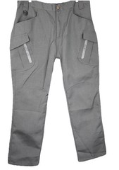 NWOT Tactical Series Pants Mens Large Gray Ripstop Cargo Outdoor Hiking Workwear