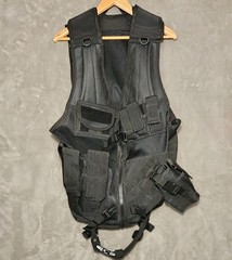 Military Tactical Molle Vest with Gun Holster , Mag Holsters,Tactical Belt
