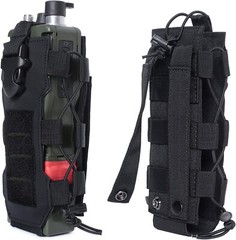 Tactical Water Bottle Pouch Molle Backpack Accessories Holder for Travel Fishing